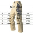 thumbnail image 3 of Kakii Men's Water-Resistant Fleece-Lined Cargo Pants, Winter Hiking Trousers with Multiple Zipper Pockets, Windproof Tactical Pants, 3 of 9