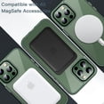 thumbnail image 4 of JETech Magnetic Case for iPhone 13 Pro Max 6.7-Inch Compatible with MagSafe Wireless Charging, Shockproof Phone Bumper Cover, Anti-Scratch Clear Back (Alpine Green), 4 of 7
