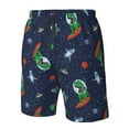 thumbnail image 5 of Naloa Dinosaur Astronaut Men's Beach Shorts, Surfing shorts, Swim trunks, Quick Dry Swim Trunks for Surfing Beach Fun - Medium, 5 of 9