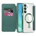 thumbnail image 2 of For Samsung Galaxy A16 5G Wallet Cell Cover, RFID Blocking, PU Leather,Compatible With MagSafe , With Flip Cover Multi-Card Slots Pocket, Ultra Thin Magneti Protective Cover,Green,For Galaxy A16 (5G), 2 of 8