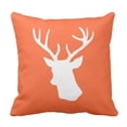 thumbnail image 1 of RYLABLUE Taie d'Oreiller Silhouette de Cerf Blanc Renne 20x20 Pouces, 1 of 1