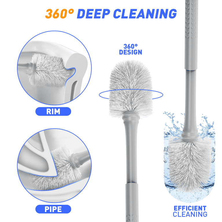 MYSPRI 2-in-1 Toilet Plunger and Brush Set with Caddy photo 6