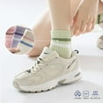 thumbnail image 4 of 6 Pairs Striped Cotton Ankle Socks for Women, Cute Retro Sporty Casual Athletic Novelty Mini Crew Socks, 4 of 6