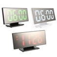 thumbnail image 4 of BGVfive Digital Clock Cool Multifunction LED Clock Display Clock Night LCD Light Desktop Digital Clock 12/24\-hour black+White, 4 of 9
