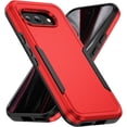 thumbnail image 1 of KOMI for Google Pixel 9a Case: Dual Layer Protective Heavy Duty Cell Phone Cover Shockproof Rugged with Screen Protector - Military Protection Bumper Tough - Google Pixel 9A 6.3inch, Red, 1 of 5