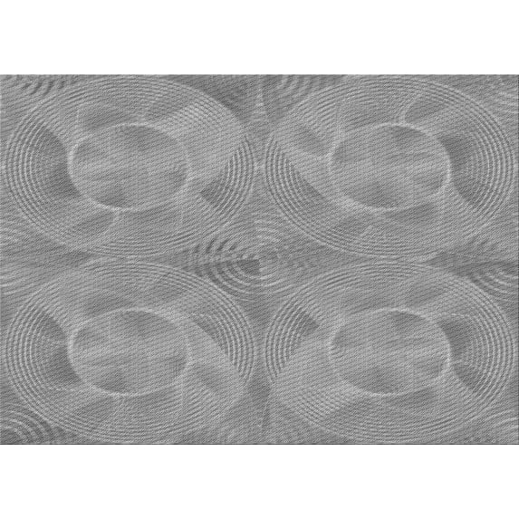 Ahgly Company Indoor Rectangle Patterned Platinum Gray Area Rugs, 8' x 10'