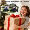 thumbnail image 6 of TOBBI Kids Ride on UTV, 12V Battery Powered Truck with LED Headlights, Horn, Music for Kids Aged 37-60 Months, Red + Black, 6 of 9
