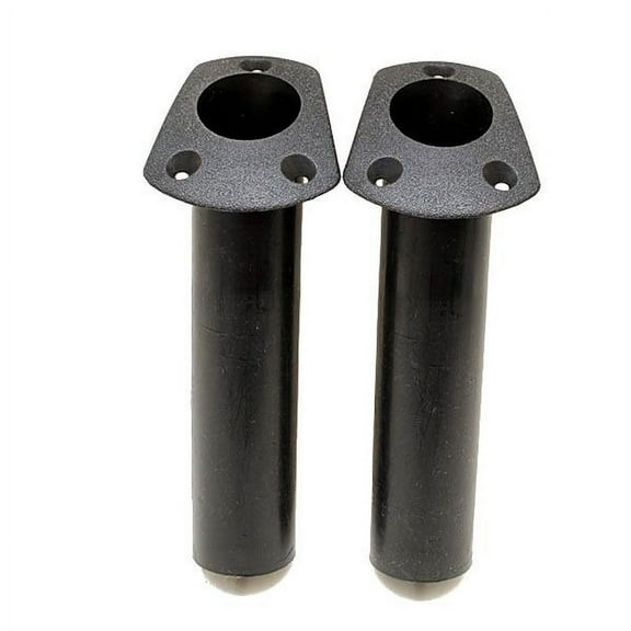 AFI Boat Rod Holders 67680 | 30 Degree 8 3/4 Inch Black Plastic (Pair)