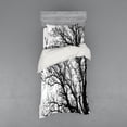 thumbnail image 2 of Ambesonne Nature Bedding Set 4 Pcs, Autumn Fall Tree Branch, Queen, Black and White, 2 of 3