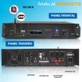 thumbnail image 2 of Amplificador de Potencia Bluetooth 2000W Pyle, 2 Canales, Puenteable, Montaje en Rack, Audio Profesional, Receptor Estéreo, Entrada TRS XLR, Pantalla LCD, Modo Puente y Ventilador de Enfriamiento, 2 of 6