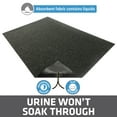 thumbnail image 3 of Drymate Jumbo Plush Cat Litter Trapping Mat, Contains Mess from Box for Cleaner Floors, Urine-Proof, Soft on Kitty Paws -Absorbent/Waterproof- Machine Washable, Durable (30"x45")(Charcoal Grey), 3 of 8