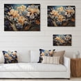 thumbnail image 4 of Designart "Iris Dance in Yellow Blue Irises" Floral Print on Natural Pine Wood, 4 of 5