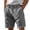 Gray, variant on ctdiral Mens Corduroy Shorts Casual Loose Fit Lightweight Short Pants Elastic Waist Button Zipper Lounge Shorts Summer Beach Shorts with Pockets