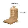 thumbnail image 2 of RoamHome Cotton Breathable Chair Cushion Thick Seat Cushion for Students Workers Chair Pad for Home Office Classroom Modern Style Solid Color Home Decor (Khaki, 1PC), 2 of 7