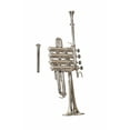 thumbnail image 2 of Piccolo trumpet nickel and finish with hard case bag and mouth piece, 2 of 4