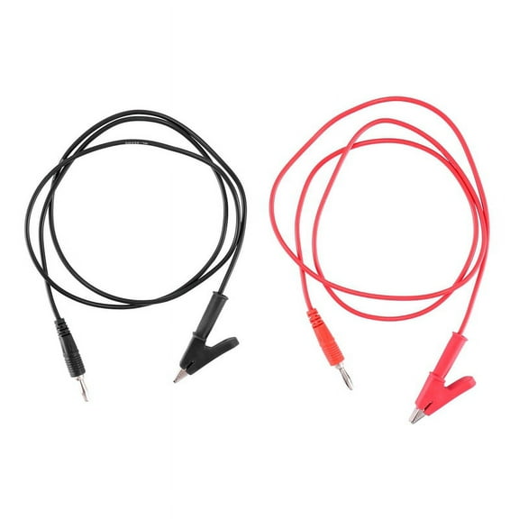 1M Long Alligator Clip to Banana Plug Test Cable Pair for Multimeter xc4496