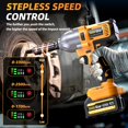 thumbnail image 3 of Llave de impacto inalámbrica TaskStar de 1/2 pulgada 1200 N·m 21 V con 2 x 4,0 Ah, 3 of 9
