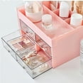 thumbnail image 6 of Makeup Organizer, Large Capacity Vanity Organizer with 2 Drawers for Cosmetics, Lipstick, Jewelry, Nail Polish, Clear Storage Box for Bedroom, Bathroom Countertops & Office Desks,Vsgery, 6 of 6