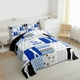 thumbnail image 3 of Castle Fairy Golf Game Boy Girl Full Size Comforter Sets 3-Piece,Sport Gamer Bedding Comforter Set,Abstract Plaid Stripes Lightweight Bedding Sets,Luxury Bedroom Decor,Reversible, 3 of 8