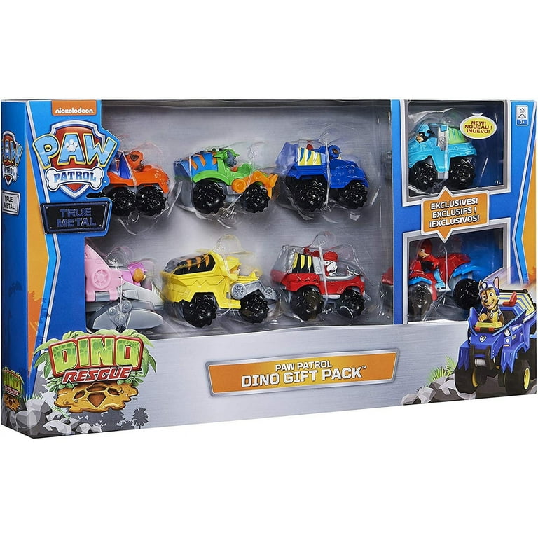 Paw Patrol True Metal Dino Rescue Vehicles Set, 8-Pack, 1:55 Scale