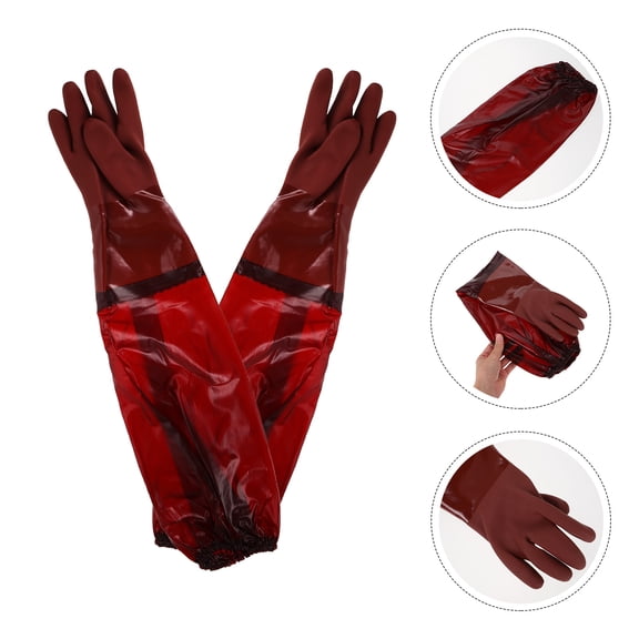 PENIKOKO Tendon Long Gloves Elbow Length Waterproof Insulated for Cleaning
