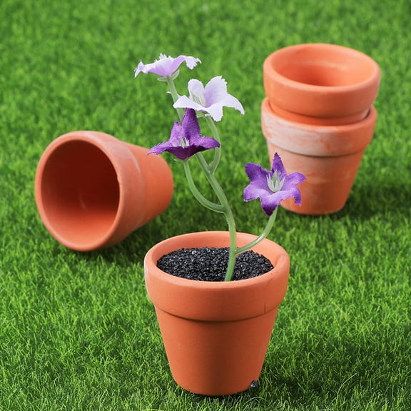 MERRYHAPY 6pcs Terracotta Plant Pots Set for Indoor and Outdoor Gardening, Small Clay Flower Pots for and Herbs