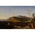 thumbnail image 2 of Jasper Francis Cropsey 24x17 Black Ornate Framed Double Matted Museum Art Print Titled: Catskill Mountain House (1855), 2 of 5