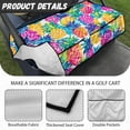 thumbnail image 6 of Whosucclay Colorful Pineapple Pattern Design Cover, Elastic Protector Wear-Resistant Portable Design Golf Cart Seat Towel Blanket for Most 2‑Seat Golf Carts, 6 of 7