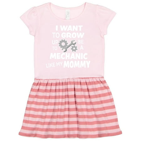 

Inktastic I Want To Grow up To Be a Mechanic Like My Mommy Gift Toddler Girl Dress