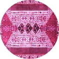 thumbnail image 1 of Ahgly Company Indoor Round Persian Pink Traditional Area Rugs, 6' Round, 1 of 4