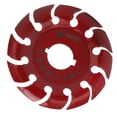 thumbnail image 2 of Disco moldeador de amoladora Disco de tallado de 12 dientes de acero inoxidable para amoladoras angulares Goma de madera Rojo, 2 of 9