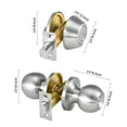 thumbnail image 4 of KFFKFF Entry Door Knob and Deadbolt Set, Nickel-Plated Entry Door Handle and Single-Cylinder Deadbolt Combo, Suitable for 1-3/8" to 1-3/4" Door Width, Door Locking Mechanism, 4 of 9
