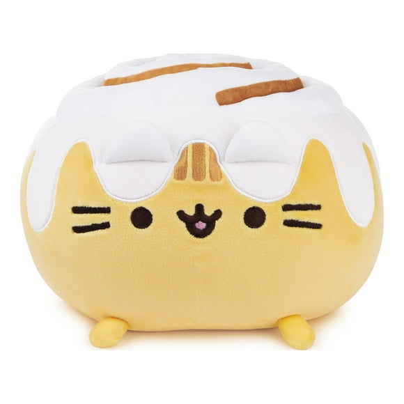 GUND Pusheen Catfé Cinnamon Roll Pusheen Plush Squisheen Cat Stuffed Animal, 12â