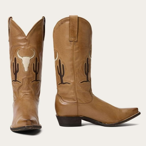 Stetson Women's Tuscon Western Boot Snip Toe - 12-021-6105-0203 TA 8 M US