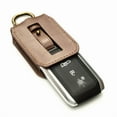 thumbnail image 3 of Vitodeco Superior Leather Key Fob Case Compatible for Maserati Grecale, Maserati Ghibli (2023-2025 models) - 4-Button, Mocha, 3 of 5