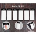 thumbnail image 5 of Inkdotpot Pack of 6 Funny Magnetic Dry Erase List For Fridge, Wipe Clean w/ NoStain, Quick Notes Shopping & Grocery List Whiteboard for Fridge, 8.75" x 3.8"(Classic Black), 5 of 6