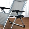 thumbnail image 1 of LEEYNEER Chaise Pliante Inclinable à Clipser sur Table d'Appoint Porte-Gobelet Porte-Boisson Plateau de Chaise Longue de Jardin, 1 of 7