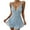 Light Blue, variant on Women Pajamas Lace Deep V Halter Harness Bodysuit Skirt Cute Tights Soft Sleepwear Dress Pajamas with Bowknot Ties Light Violet S Nightgown
