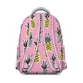 thumbnail image 3 of Pineapple Print Laptop Backpack - Trendy College Bag for Women & Men, Roomy Main Compartment with Organizer, Comfortable Shoulder Straps for All-Day Wear, 3 of 6