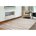 thumbnail image 2 of eCarpetGallery Modern Living Room Area Rug, 5'3" x 7'3", Silver-Cream, Fika, 2 of 9