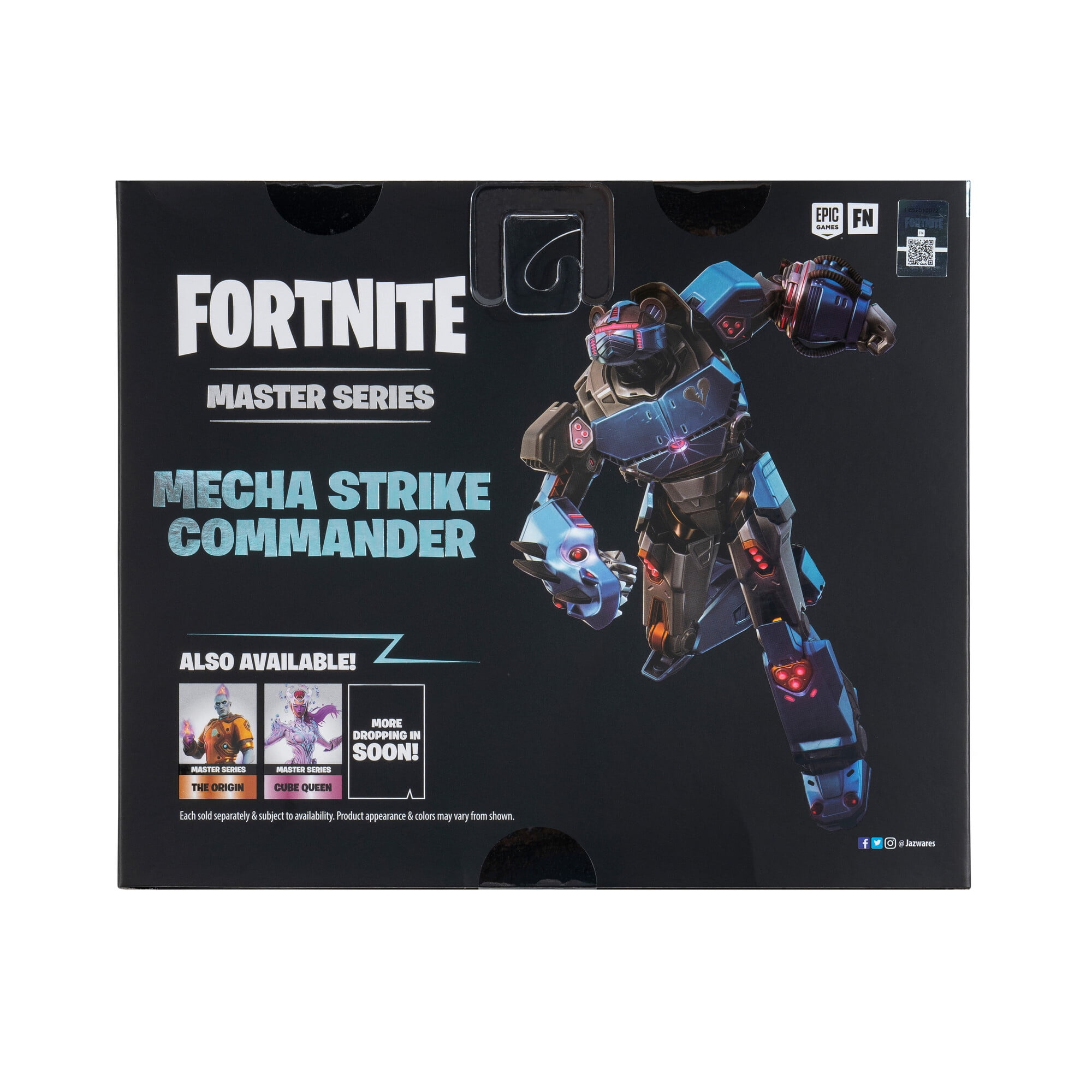 Fortnite Collectible Child Mecha Strike Commander Action Figure, PVC Multicolor, 2" x 4", 6 Count