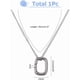 thumbnail image 2 of Collar porta anillos de acero inoxidable, cadena de protección para anillos, joyas para bodas, compromisos, cumpleaños, San Valentín, regalos para esposas, enfermeras y damas., 2 of 9