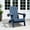 Navy Blue, variant on SUUNYN Folding Adirondack Chair, HDPE All-Weather Fire Pit Chairs, Plastic Adirondack Chairs with 2 Cup Holder,Lake Blue
