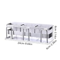 thumbnail image 3 of Discount Qaailabf Bathroom Toothbrush Stainless Steel Bathroom Toothbrush Organizer Multi-Function Rack For Toothbrush, 3 of 9