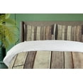 thumbnail image 4 of Ambesonne Wooden Print Duvet Cover Sets, American Western Style, 2-Queen, Brown, 4 of 7