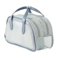 thumbnail image 2 of Clear Waterproof Travel Bag Transparent Makeup Organizer with Handle Large Capacity Portable Toiletry and Cosmetic Wash Bag for Travel, 2 of 6
