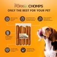 thumbnail image 6 of Pork Chomps 8-10 Inch Premium Roasted Pork Skin Rolls, 5 Count, Rawhide-Free Dog Chews, 6 of 8
