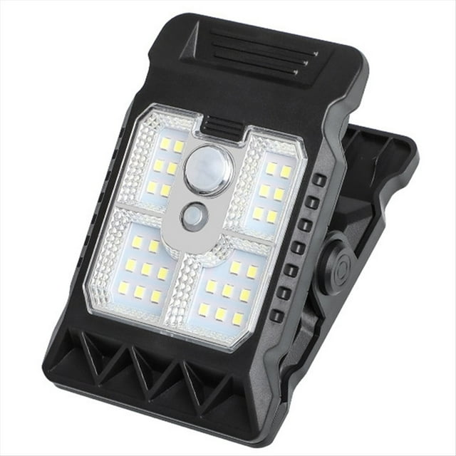 Lámpara Solar para Exteriores con Sensor de Movimiento, Lámpara de Seguridad con Clip para Cercas, , , Garajes y Patios.