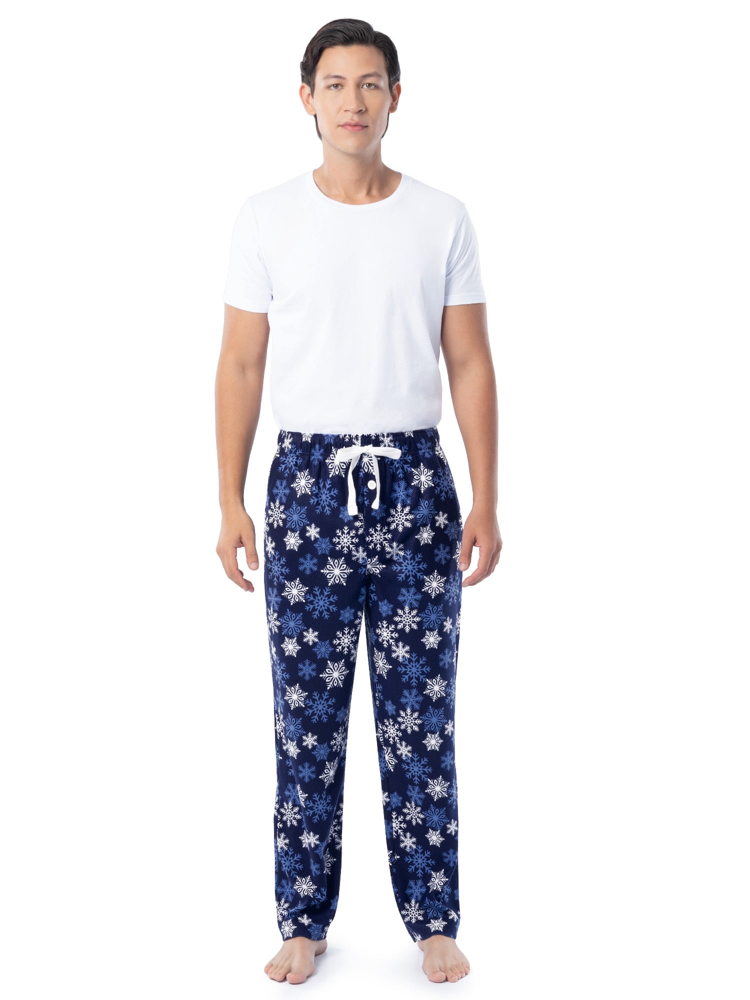 Fruit of the Loom Men's Matte Fleece Holiday Print Pajama Pants, Sizes S-5XL