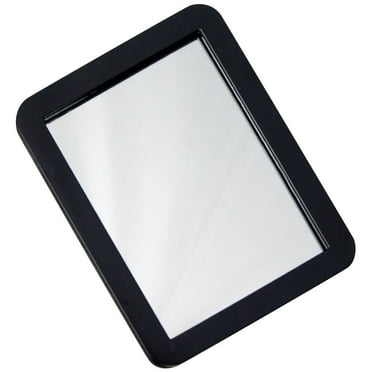 Hinespon Vanity Lighted Polished Magnetic Makeup Mirror, 17.50x13.500x.60cm, Black